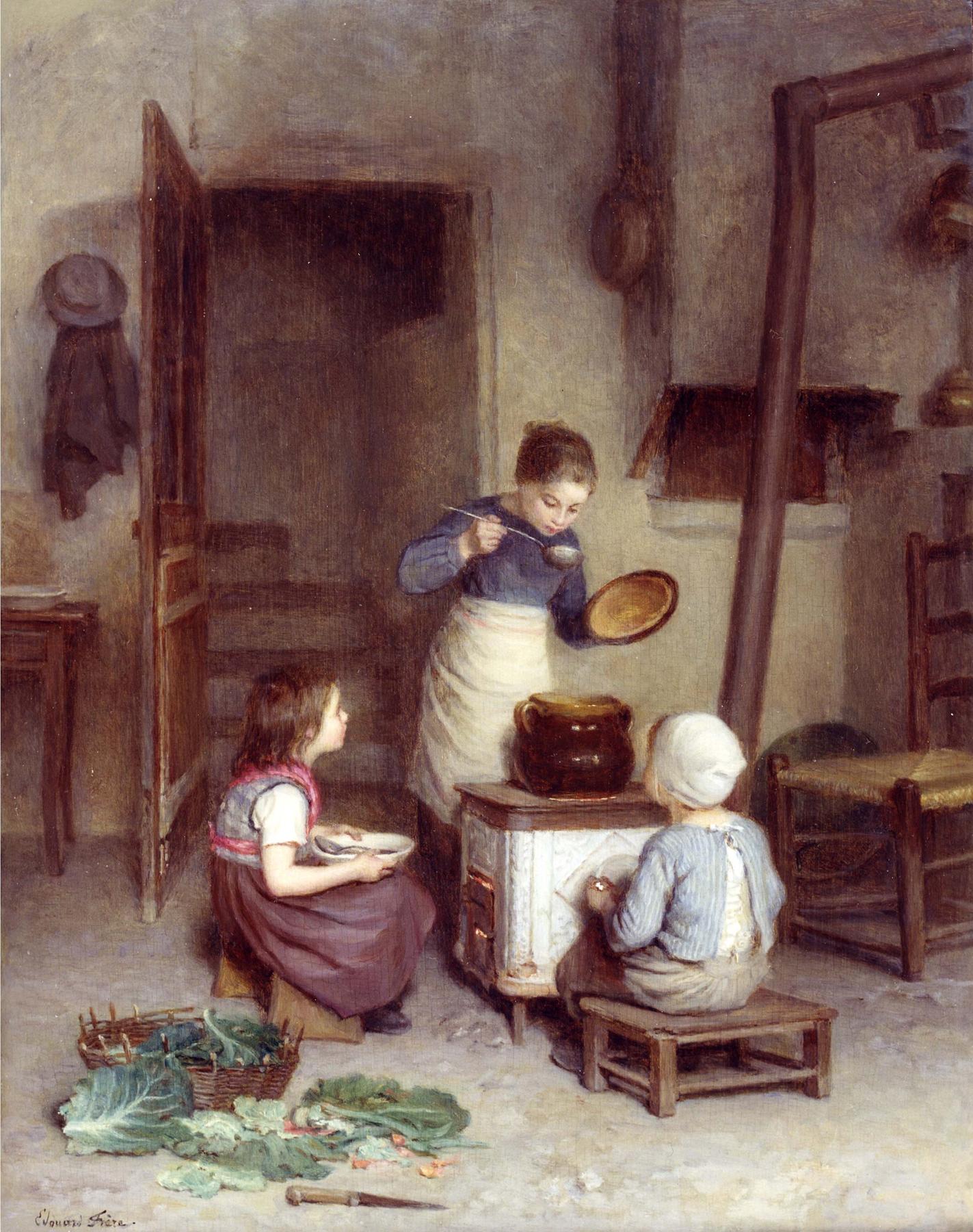 PE Frére (1819-1886) - La joven cocinera